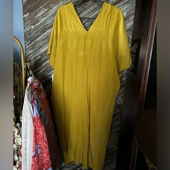 Zara linen blend kaftan tunic dress - Picture 6 of 6
